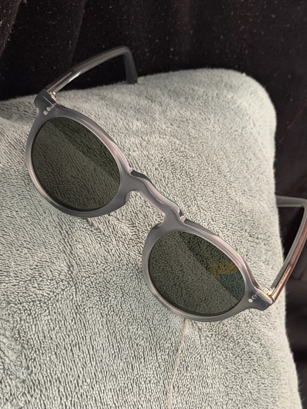Stylish Kids Round Sunglasses in Gray